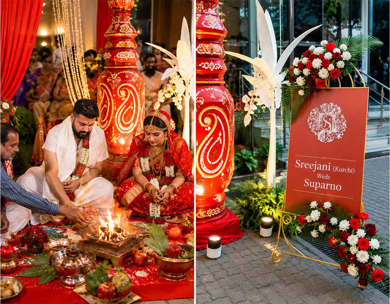 Luxury Wedding Decoration for Sreejani Weds Suparno at Taj Vivanta
